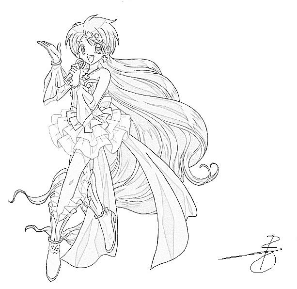 Раскраска: Мелодия Русалки (Аниме и манга) #53715 - Бесплатные раскраски для печати