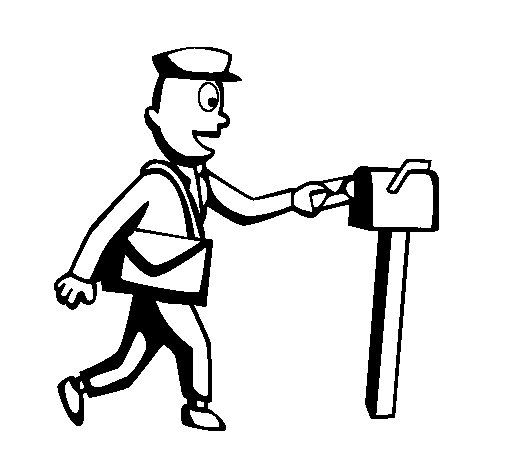 Раскраска: Почтальон (Карьера и Профессии) #94943 - Бесплатные раскраски для печати