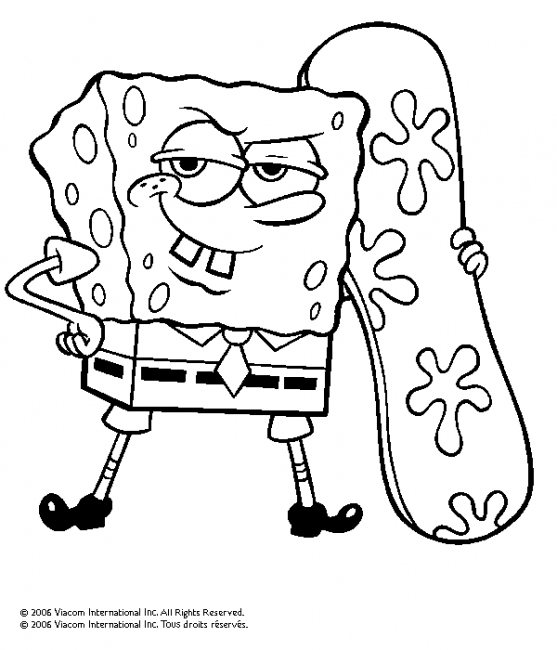 Раскраска: SquareBob SquarePants (Мультфильмы и Анимационные Шоу) #33402 - Бесплатные раскраски для печати