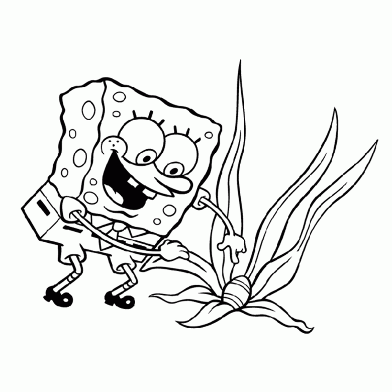 Раскраска: SquareBob SquarePants (Мультфильмы и Анимационные Шоу) #33530 - Бесплатные раскраски для печати