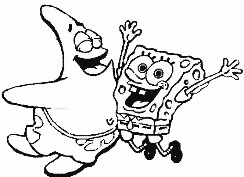 Раскраска: SquareBob SquarePants (Мультфильмы и Анимационные Шоу) #33641 - Бесплатные раскраски для печати