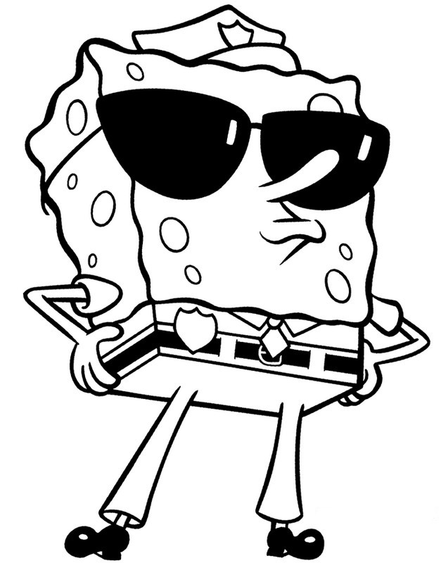 Раскраска: SquareBob SquarePants (Мультфильмы и Анимационные Шоу) #33657 - Бесплатные раскраски для печати
