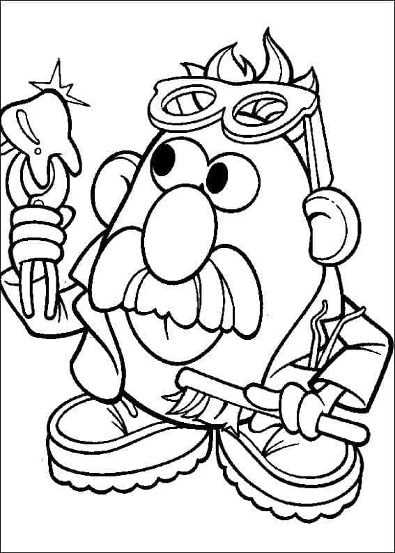 Раскраска: Toy Story: Mister Potato Head (Мультфильмы и Анимационные Шоу) #205244 - Бесплатные раскраски для печати