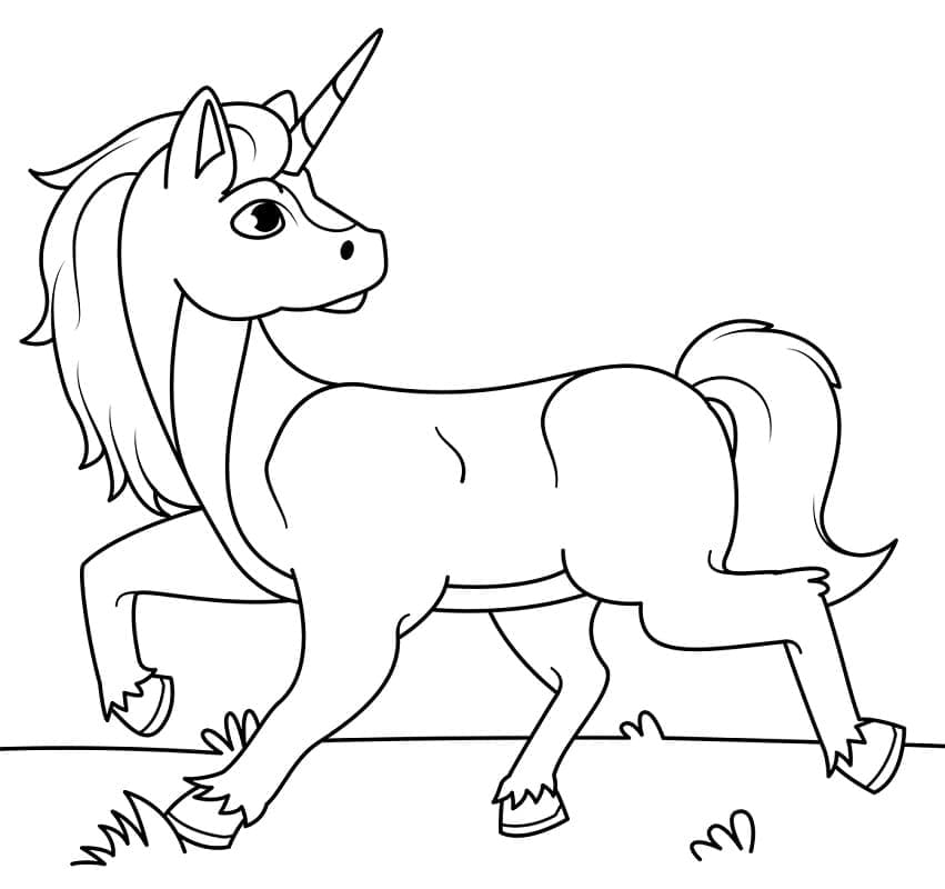 Раскраска: Кавайный единорог (Персонажи) #209332 - Бесплатные раскраски для печати