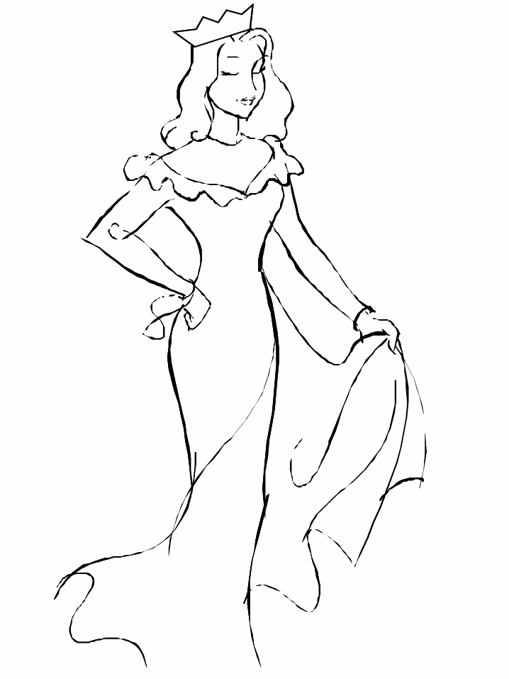 Раскраска: Королева (Персонажи) #106214 - Бесплатные раскраски для печати