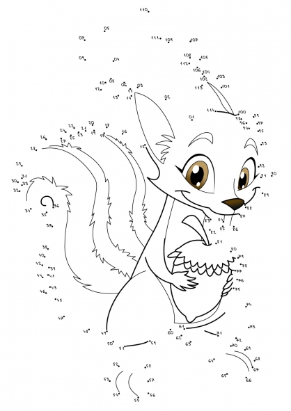 Раскраска: Раскраска по точкам (Раскраска по Номерам) #125836 - Бесплатные раскраски для печати