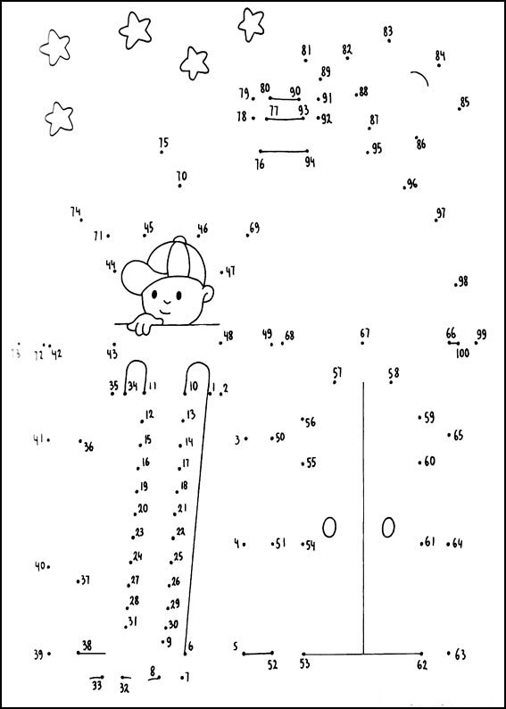 Раскраска: Раскраска по точкам (Раскраска по Номерам) #125929 - Бесплатные раскраски для печати