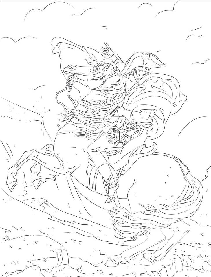 Раскраска: Napoleon Bonaparte (Знаменитые люди) #174707 - Бесплатные раскраски для печати