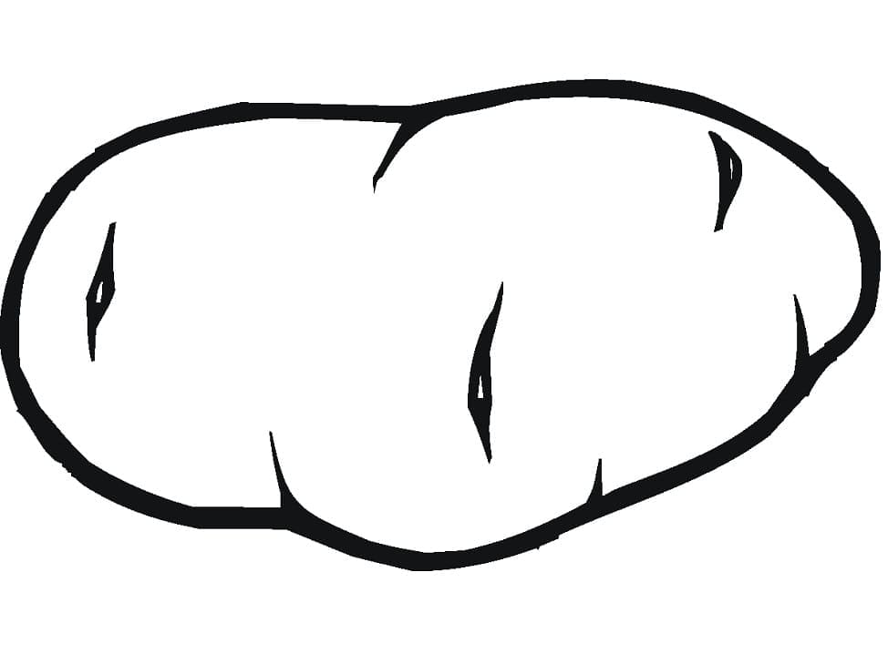 Раскраска: Картофель (Еда и Питание) #207439 - Бесплатные раскраски для печати