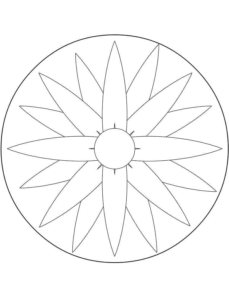 Раскраска: Простые мандалы (Мандалы) #175426 - Бесплатные раскраски для печати