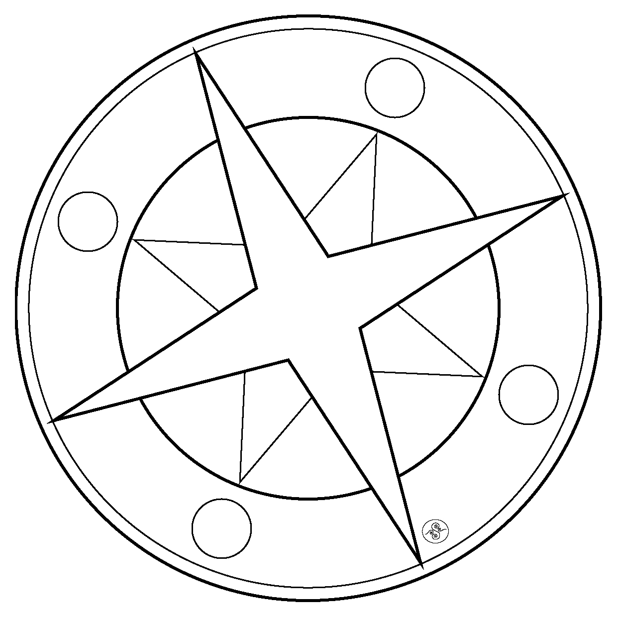 Раскраска: Звёздные мандалы (Мандалы) #117980 - Бесплатные раскраски для печати