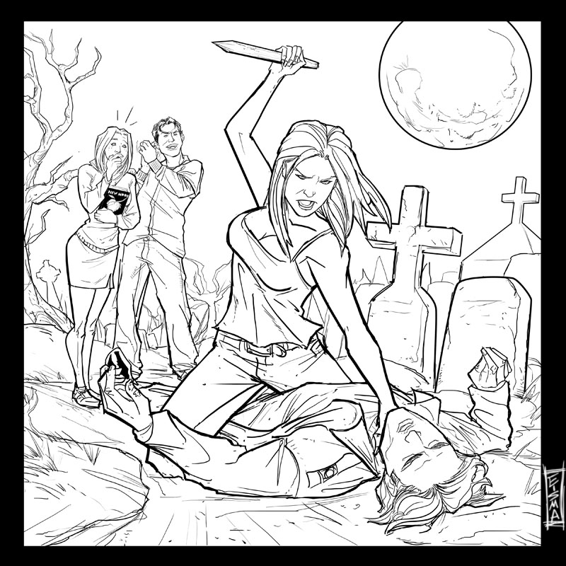 Раскраска: Баффи - истребительница вампиров (Фильмы и ТВ-шоу) #152695 - Бесплатные раскраски для печати