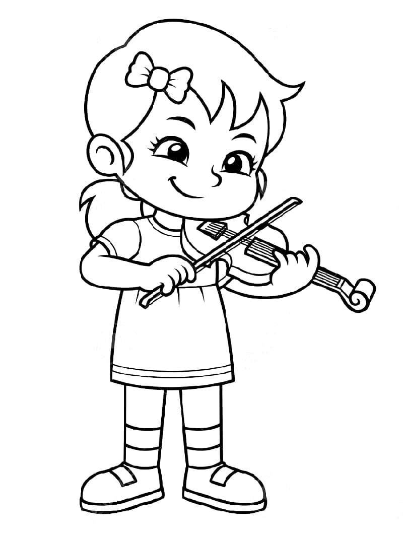 Раскраска: Скрипка (Музыка) #176930 - Бесплатные раскраски для печати