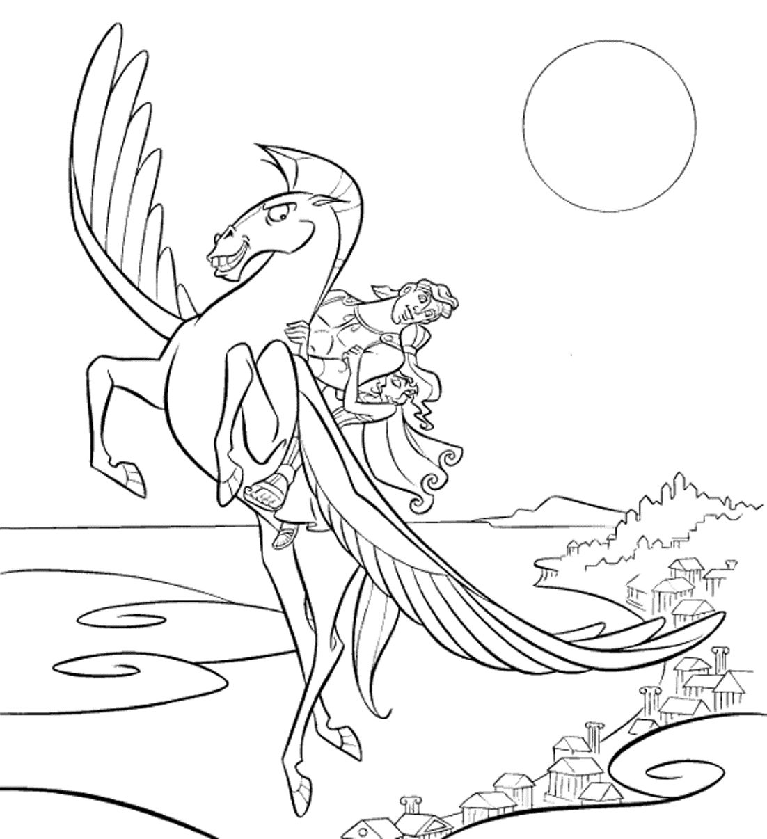 Раскраска: Геракл (Религия и Мифология) #84268 - Бесплатные раскраски для печати