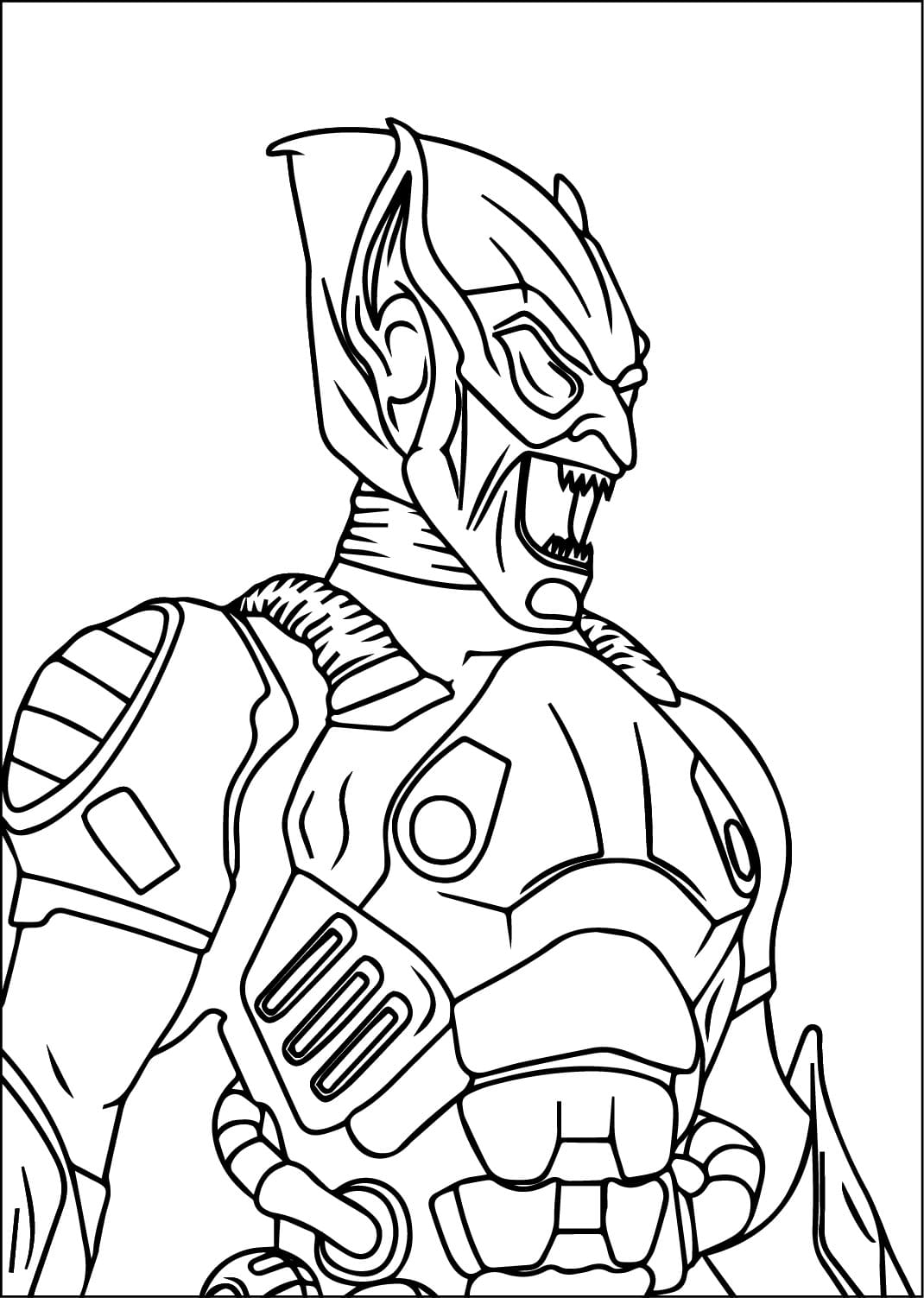 Раскраска: Зелёный гоблин (Супергерои и Суперзлодеи) #214038 - Бесплатные раскраски для печати