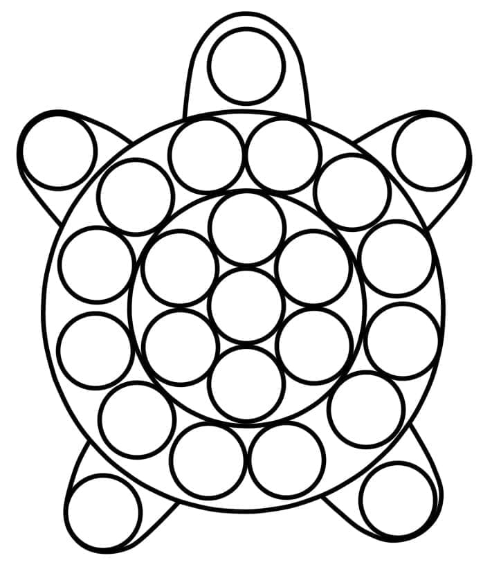 Раскраска: Pop It (Игрушки и Игры) #200867 - Бесплатные раскраски для печати