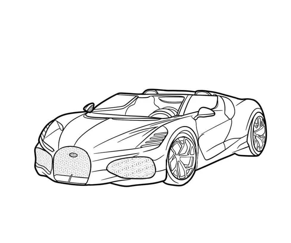 Раскраска: Bugatti (Транспорт) #218684 - Бесплатные раскраски для печати