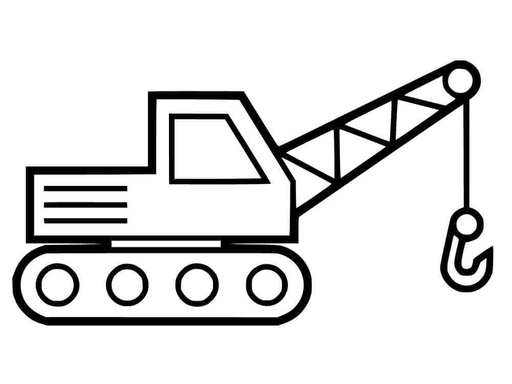 Раскраска: Кран (Транспорт) #187883 - Бесплатные раскраски для печати