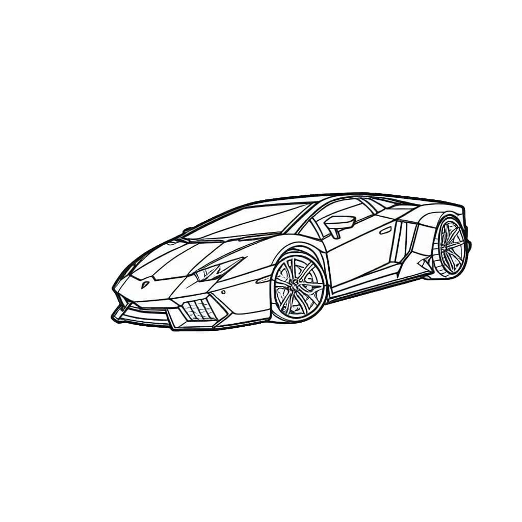 Раскраска: Lamborghini (Транспорт) #217286 - Бесплатные раскраски для печати