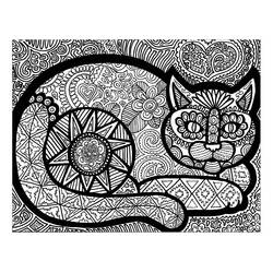 Раскраска: Зентангл (Раскраски для Взрослых) #174342 - Бесплатные раскраски для печати