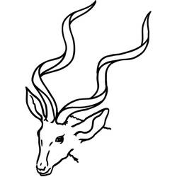 Раскраска: Антилопа (Животные) #22590 - Бесплатные раскраски для печати