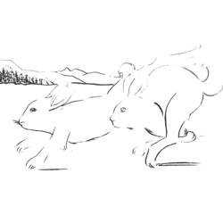 Раскраска: Заяц (Животные) #10092 - Бесплатные раскраски для печати