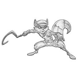 Раскраска: Енот (Животные) #20081 - Бесплатные раскраски для печати