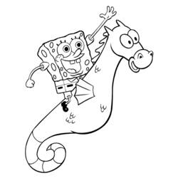 Раскраска: Морской конёк (Животные) #18650 - Бесплатные раскраски для печати