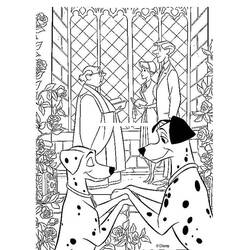 Раскраска: 101 далматинец (Анимационные Фильмы) #129176 - Бесплатные раскраски для печати