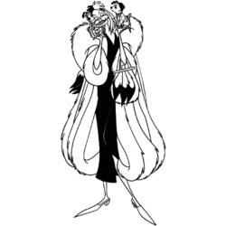 Раскраска: 101 далматинец (Анимационные Фильмы) #129359 - Бесплатные раскраски для печати