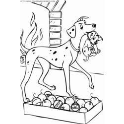 Раскраска: 101 далматинец (Анимационные Фильмы) #129379 - Бесплатные раскраски для печати