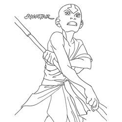 Раскраска: Авата́р: Леге́нда об Аа́нге (Анимационные Фильмы) #208190 - Бесплатные раскраски для печати