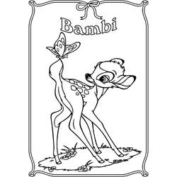 Раскраска: Bambi (Анимационные Фильмы) #128698 - Бесплатные раскраски для печати