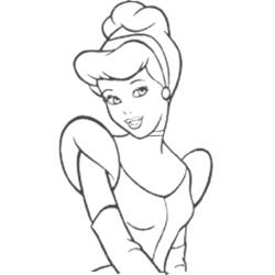 Раскраска: Золушка (Анимационные Фильмы) #129640 - Бесплатные раскраски для печати