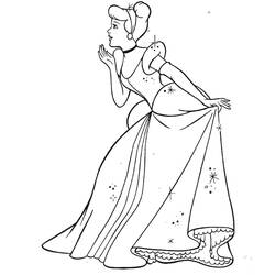 Раскраска: Золушка (Анимационные Фильмы) #129642 - Бесплатные раскраски для печати