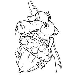 Раскраска: Ice Age (Анимационные Фильмы) #71603 - Бесплатные раскраски для печати