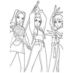 Раскраска: Охотники на демонов K-поп (Анимационные Фильмы) #221166 - Бесплатные раскраски для печати