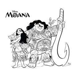 Раскраска: Moana (Анимационные Фильмы) #181343 - Бесплатные раскраски для печати