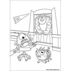 Раскраска: Monsters Inc. (Анимационные Фильмы) #132499 - Бесплатные раскраски для печати