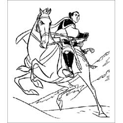 Раскраска: Mulan (Анимационные Фильмы) #133649 - Бесплатные раскраски для печати
