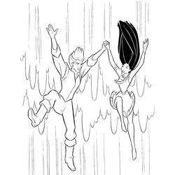 Раскраска: Pocahontas (Анимационные Фильмы) #131389 - Бесплатные раскраски для печати