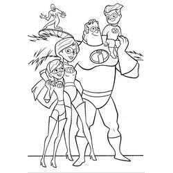 Раскраска: The Incredibles (Анимационные Фильмы) #179705 - Бесплатные раскраски для печати
