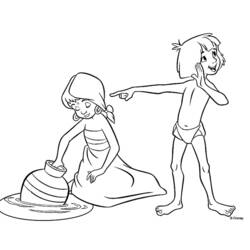 Раскраска: The Jungle Book (Анимационные Фильмы) #130150 - Бесплатные раскраски для печати