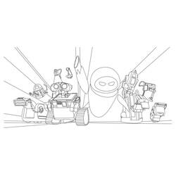 Раскраска: WALL-E (Анимационные Фильмы) #132024 - Бесплатные раскраски для печати