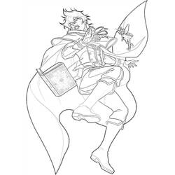 Раскраска: Чёрный клевер (Аниме и манга) #207989 - Бесплатные раскраски для печати