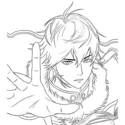 Раскраска: Чёрный клевер (Аниме и манга) #207996 - Бесплатные раскраски для печати