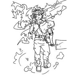 Раскраска: Чёрный клевер (Аниме и манга) #208024 - Бесплатные раскраски для печати