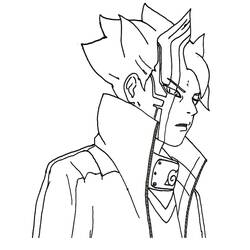 Раскраски: Боруто - Бесплатные раскраски для печати