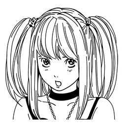 Раскраска: Тетрадь смерти (Аниме и манга) #183140 - Бесплатные раскраски для печати