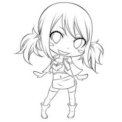 Раскраска: Хвост Феи (Аниме и манга) #176034 - Бесплатные раскраски для печати